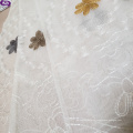 Оптовая современная элегантная 100% полиэфирная вуал Гранада Цепная вышивка пряжи Ткань